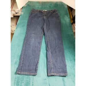 Levis 512 Jeans Size 14 Womens Blue Denim Ladies Pants Mid Rise Straight